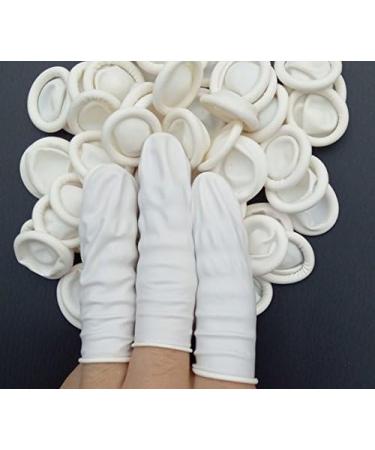 WOIWO 130PCS Disposable Latex Rubber Fingertips Gloves - Protective Finger Gloves for Jewelry Cleaning Electronics Painting & Crafting - Ideal Industrial Use - White - Buy Online on GoSupps.com