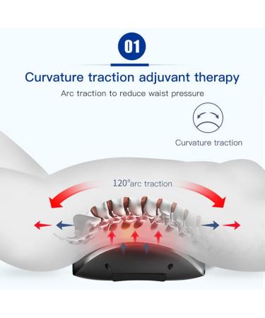 Rkxkj Electric Back Extension Device | Adjustable Air Pressure & Vibration for Pain Relief | Heating Function for Relaxation - Buy Online on GoSupps.com