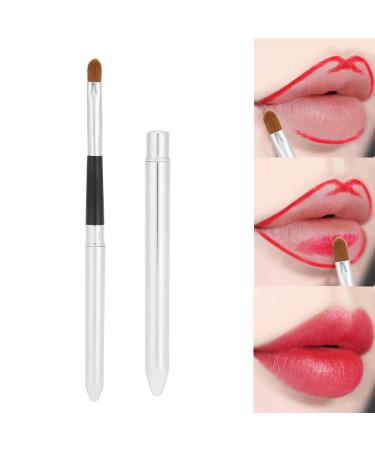 Korean Lip Brush Professional Lipstick Brush Makeup Tool Lip Brush Applicators Flat Lip Cosmetic Tool With Cover