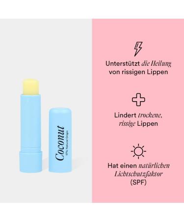 Pharma Oil Natural Lip Care Balm - Coconut - 2x5g - Shea Butter Paraben-Free No Artificial Dyes - Perfect Christmas Gift - Buy Online on GoSupps.com