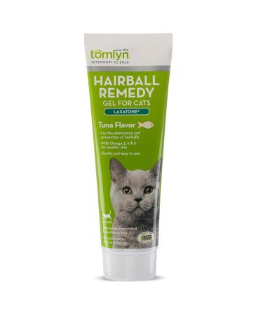 TOMLYN Laxatone Hairball Remedy Gel for Cats Tuna 4.25 Oz