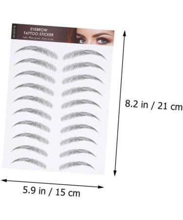 PLAFOPE Eyebrow Sticker 3 Sheets Waterproof Eyebrow Stickers Makeup Tools False Peel Fake Eyebrow Stickers Cosmetic - Buy Online on GoSupps.com