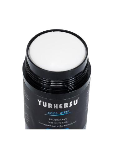 YURHERSU Natural Deodorant for Men | Long-Lasting Aluminum-Free Fresh Scent Gentle on Skin Effective Odor Protection - Buy Online on GoSupps.com