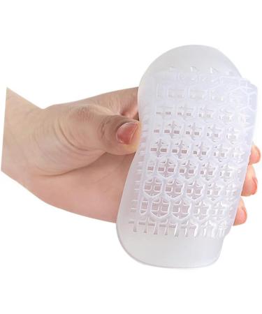 FRCOLOR U-Shaped Heel Pad Gel Inserts - Height Boosting Insoles for Men & Women - Transparent Heel Grips & Cups - 9.8x5.5CM Damping Half Pads for Comfort - Buy Online on GoSupps.com