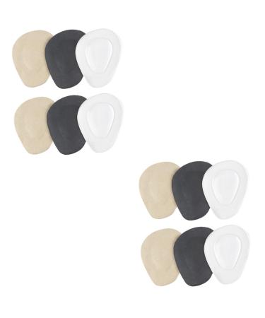 Gatuida 6 Pairs Forefoot Gel Pad Gold Shoes for Women Heels Insoles for Shoe Mats Clear Heels for Women High Heel Non Inserts Shoe Inserts Toe Topper Socks High Heels Non-Slip Miss Plant