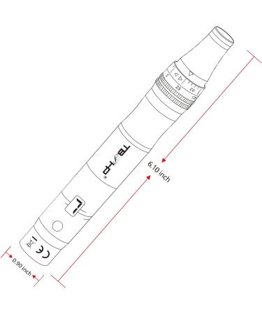 TBPHP Dermapen M1 Upgraded Electric Wireless Beauty Pen LCD Screen with 12 Replacement Cartridges - Pink - Buy Online on GoSupps.com