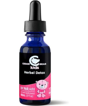 Intestinal Cleanse for Kids Liquid Herbal Supplement for Detox Cleanse Digestive Cleanse with Natural Herbs Alcohol-Free Gut Cleanse Drops for Children 2 fl oz / 60 ml