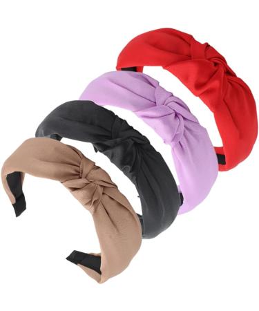 Wide Alice Bands Bow Knot Fabric Headbands Knotted Hair Bands Elastic Fabric Hair Scarf 1920s Accessories for Women (Pearls12) - Buy Online on GoSupps.com