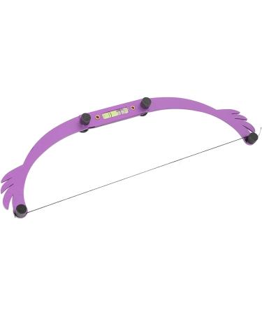 Eyebrow Marker Ruler Adjustable Clean Eyebrow Mapping Ruler Foldable Lock Design Aluminum Cotton Thread for Salon (Purple) - Buy Online on GoSupps.com