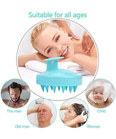 Shop 2-Piece Scalp Massager & Shampoo Brush Set - Soft Silicone Hair Care for Wet & Dry Use | Ideal for Women Men & Pets - Green & Rose Pink - Buy Online on GoSupps.com