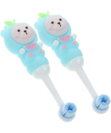 Ipetboom 8 STK Kids Toothbrush Set - Soft Bristles Travel Toothbrushes for Toddlers | Cute Bear & Sweet Fruit Designs - Buy Online on GoSupps.com
