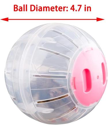 VTurboWay 2 Pcs Hamster Running Ball Plastic Exercise Ball Hamster Useful Transparent Mini Training Ball (Dia: 4.7 inch) - Buy Online on GoSupps.com