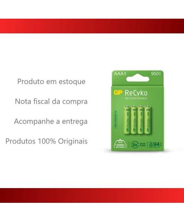 Buy GP NiMH AAA 1.2V 1000mAh Rechargeable Batteries Pack of 4 for International Shipping - Buy Online on GoSupps.com