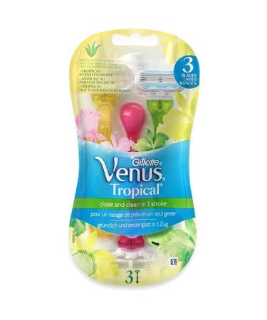 STX_363368 Venus Tropical Disposable Razors 3-Pack (74915)