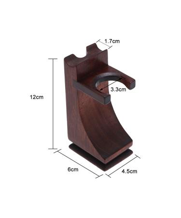 Zroven Shaving Holder Stand - Solid Wood Razor & Brush Organizer for Ultimate Shaving Experience - Buy Online on GoSupps.com