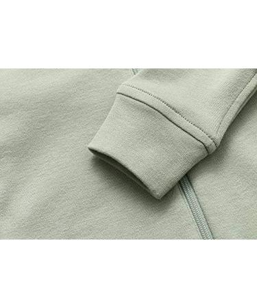 Owlivia Organic Cotton Baby Zip Up Footless Sleep N Play Romper - Green (Newborn-24 Months) - Buy Online on GoSupps.com