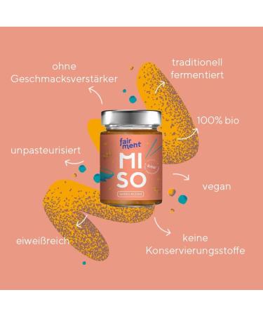 Fairy Bio Miso Paste Tasting Package | 3 Vegan Varieties (Genmai Shiro Koshi Aka Tsubu) | Gluten-Free | Authentic Japanese Recipe | 200g Glass Jar - Buy Online on GoSupps.com