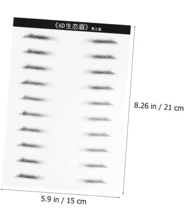 Beavorty 6 Sheets Pairs Black Sticker Artificial Eyebrow Patch Eyebrow Stickers Disposable Makeup Tools 6d - Buy Online on GoSupps.com