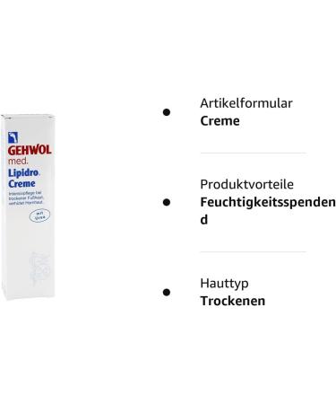Gehwol Med Lipidro Cream 125 ml - Moisturizing Foot Cream for Healthy Skin | Shop Internationally - Buy Online on GoSupps.com