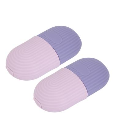 ZJchao Ice Face Roller Silicone Facial Eye Cold Roller Massage Tool for Home Reduces Puffiness Minimizes Pores Promotes Smoother Dual Pack ()