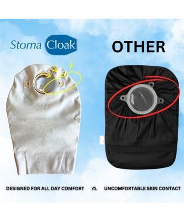 StomaCloak Ostomy Pouch Cover - Discreet Odor Control & Leak Protection for Colostomy Ileostomy Urostomy - 3-Pack Black (2.75S - 70mm - Buy Online on GoSupps.com