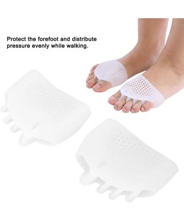 Silicone Toe Separators 1 Pair - Bunion Straightener & Toe Protector for Men & Women (White) - Buy Online on GoSupps.com