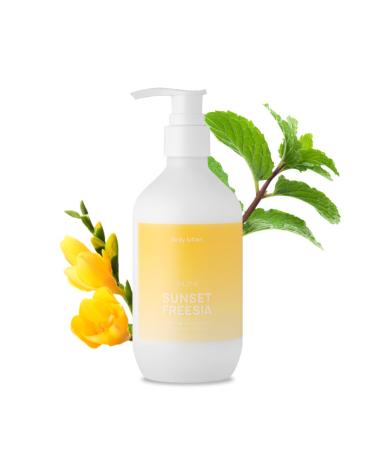 JULYME Perfume Body Lotion 10.14 fl.oz | Scented Body Moisturizer for Women | Non-Sticky Body Cream | Skin Moisturizing & Softening | Korean Body Lotion for Perfume Alternative | Sunset Freesia