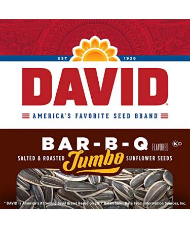 David Roasted & Salted Jumbo Sunflower Seeds - Keto Friendly 5.25 oz (12 Pack) - Buy Online on GoSupps.com