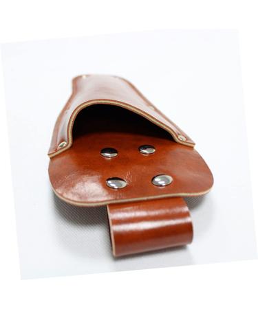 PopetPop 3-Part Garden Scissors Set - Clip-On Leather Salon Scissors with Holder | Optimal for Gardening | Light Brown | 23.2x8cm | 3pcs - Buy Online on GoSupps.com