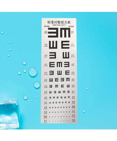 Healifty Eye Card Waterproof Vision Examination Chart - Accurate Eye Testing for All Ages | International Shipping Available - Buy Online on GoSupps.com
