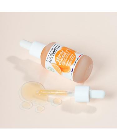 EVOLUDERM 100% Vitamin C Face Set - 1 Micellar Cleansing Water + 1 Radiance Cleansing Gel + 1 Tissue Mask + 1 Serum + Free Headband - Ros a Box - Vegan - Made in France - Buy Online on GoSupps.com