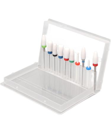 MOUMOUTEN Nail Drill Bits Ceramic Manicure Pedicure Bits Manicure Dustproof Nail Grinding Head Set for Manicure Pedicure Home Salon - Buy Online on GoSupps.com