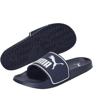 PUMA Unisex Leadcat 2.0 Slide Sandal 43 EU - Comfortable Peacoat & Puma White Footwear for Men & Women - International Shipping Available - Buy Online on GoSupps.com