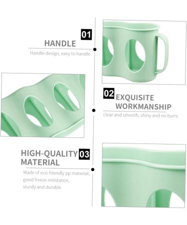 Alipis 2pcs 4 Holder Plastic Refrigerator Hand Can Storage Section Pull Beverage Green Type Organizer Green 10.5X30CM - Buy Online on GoSupps.com