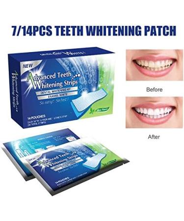 Arinda 14/7Pcs Gel Teeth Whitening Strips White Tooth Kit Oral Hygiene Care Strip for Teeth Veneers 1 Count (Pack of 1) 7pcs - Buy Online on GoSupps.com