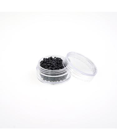 500Pcs Black Nano Rings Silicone Lined 3mm Hair Extension Beads - Micro Beads for Hair Extensions - Silicone Lined Nano Rings - Buy Online on GoSupps.com