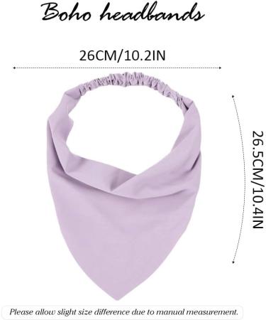 Generse Triangle Head Scarfs Boho Head Kerchief Headband Elastic Hair Band for Women and Girls (3 Pieces) - Buy Online on GoSupps.com