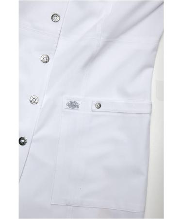 Dickies Xtreme Stretch Women Scrubs Lab Coats 28 Snap Front 82400 Medium White - Buy Online on GoSupps.com