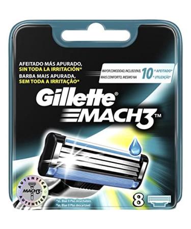 Gillette Mach3 replacement razor blades 8 pieces