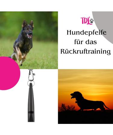 Jet Black Whistle for Hunting Dogs - Long Distance Recall & Training with Lanyard | International Shipping Available - Buy Online on GoSupps.com
