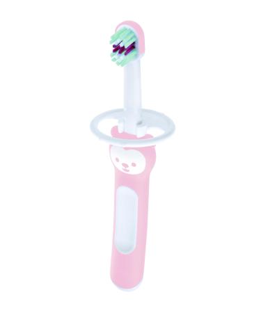 MAM Baby's Brush C147 toothbrush with short handle and safety ring for babies from 6 months pink 1 piece - Buy Online on GoSupps.com