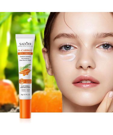 Carrot Eye Cream Anti Dark Circles Removal Eyes Bags Improves Dryness Moisturizing Firming Eyes Skin Care - Buy Online on GoSupps.com