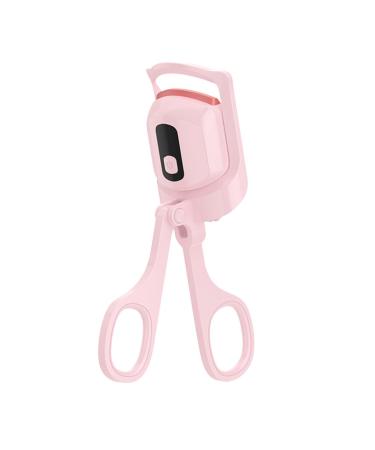 Electric Eyelash Curler - 3 Temperature Modes Eyelash Curling Clip Rechargeable Eye Curler Electric Eyelash Curler with LCD Display 750mAh Battery Lashes Curling Clamp Lash Curling Tool for Women Pink