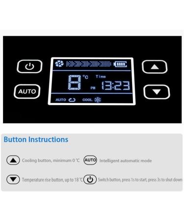 HUVIOVED Insulin Refrigerator for Travel Medicine Refrigerator Portable Car Refrigeration Case 2-8 C Medical Refrigerator with 1 Battery - Buy Online on GoSupps.com