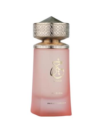 Paris Corner | Khair Fusion Lychee Perfume 3.4 Fl Oz | A Lychee Perfume Blending Fruity Notes of Lychee Blackcurrant and Red Apple with Floral Elegance for an Enchanting Aroma