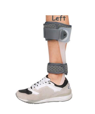 AFO Foot Drop Brace Medical Ankle Foot Orthosis Support Drop Foot Postural Correction Brace (Left/M)