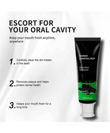 Yanjiayi Bamboo Charcoal Toothpaste - Deep Clean & Whitening (3PCs) | Activated Bamboo Charcoal for Healthy Teeth - Buy Online on GoSupps.com