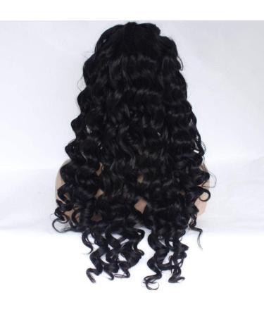 BGHJUE N Black Long Roll Synthetic Wig for Women - Heat Resistant Left Side Part High Density International Shipping - Buy Online on GoSupps.com