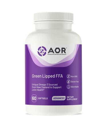 AOR Green Lipped FFA Natural Supplement to Support Joint Health 30 Servings (60 Softgels)