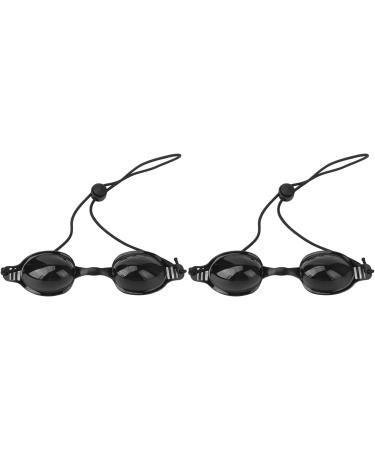 Protective Glasses 2pcs Lightweight Reduction Black IPL Eye Protection Goggle Relieves Eye Strain for Beauty Salon - Buy Online on GoSupps.com